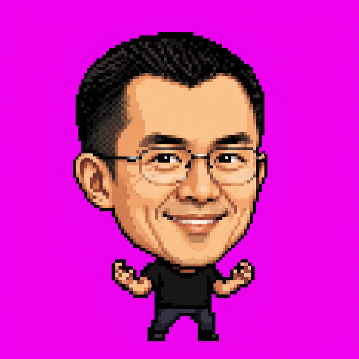 the final boss: a giant head on a tiny body